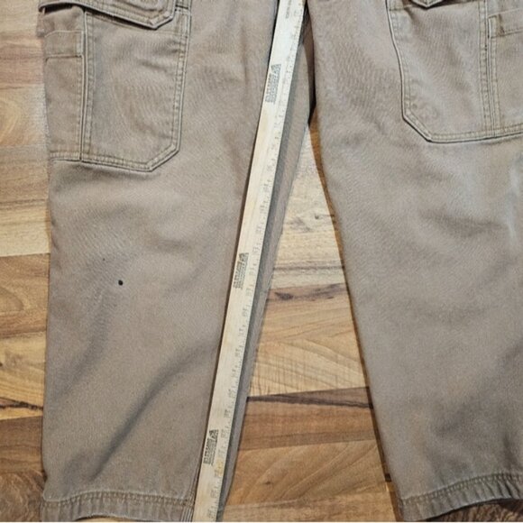 Duluth Trading Co Work Pants 38x30 Tan Canvas Cargo - Picture 12 of 12